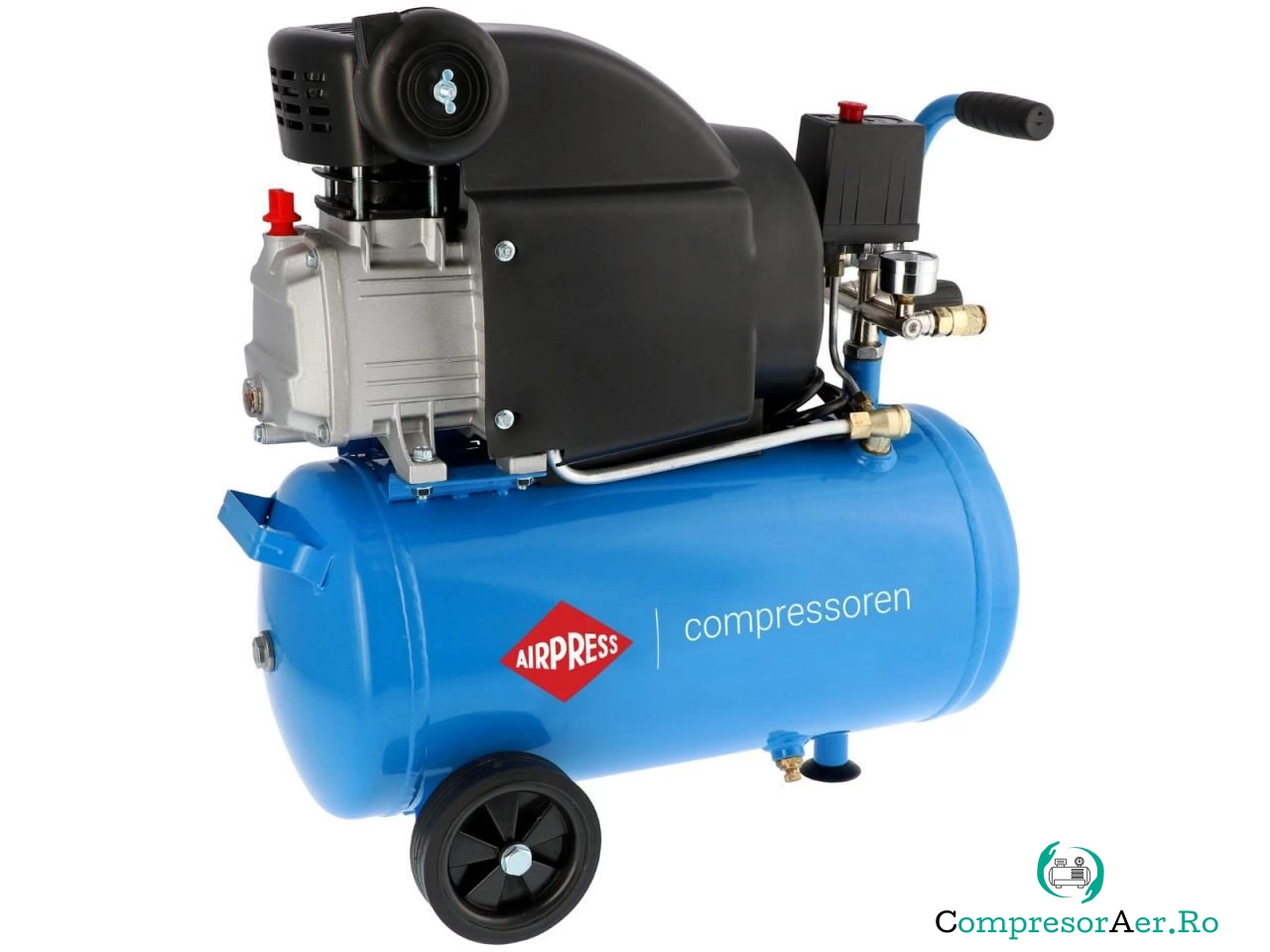 Compresor de aer profesional cu piston - Blue Series 1.5kW, 196L/min, 8 bari - Rezervor 24 Litri - AirPress-HL310/25-36839-1