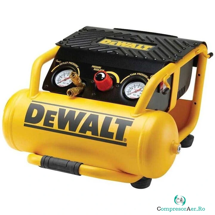 Dewalt Compresor aer DeWALT DPC10RC, 1500 W, 2 CP, 216 l/min debit aer, 10 bar presiune maxima, 10 l capacitate rezervor