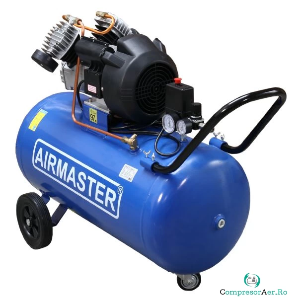 Compresor de aer Airmaster AIR10010NV-3 , 2.2 kW, 10 bar, 336 l/min, butelie 100 litri