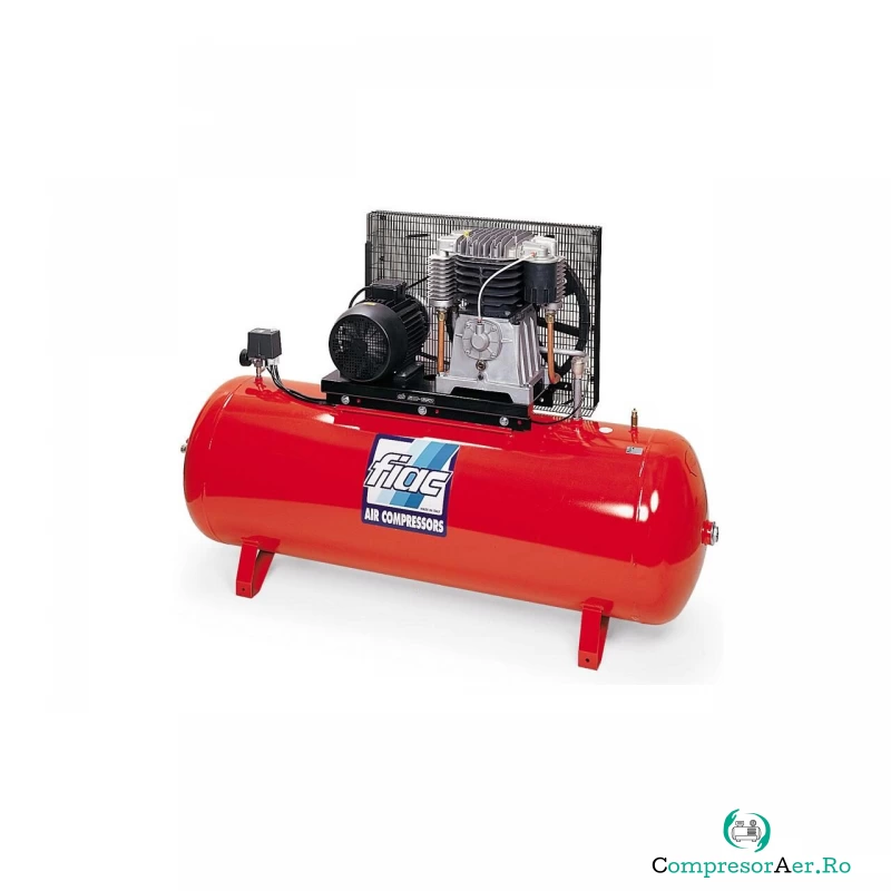 Compresor de aer cu piston trifazat, FIAC Professional Italia, tip NEW-AB500/1050F, 380V, rezervor 500l, debit 1070l/min, 10 bar, ungere cu ulei